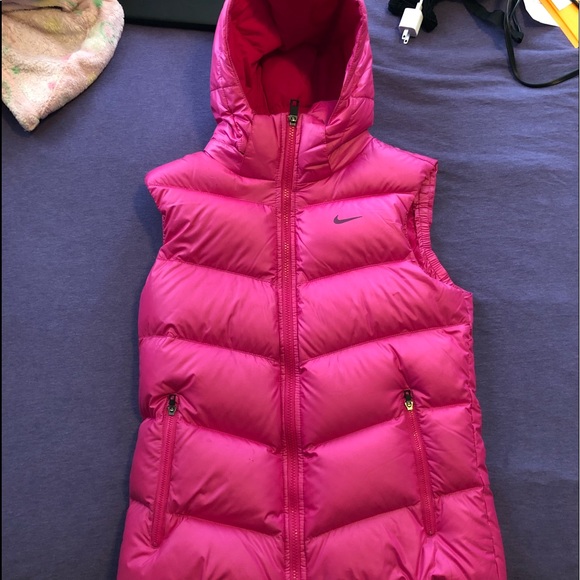 pink nike vest